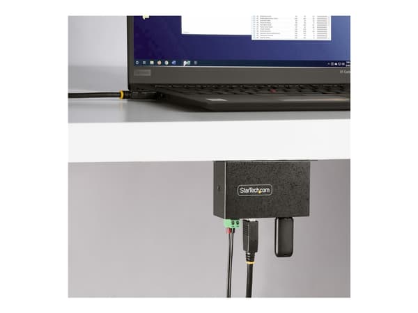 StarTech.com 4-Port Managed USB Hub with 4x USB-A, Heavy Duty with Metal Industrial Housing, ESD & Surge Protection, Wall/Desk/Din-Rail Mountable, US