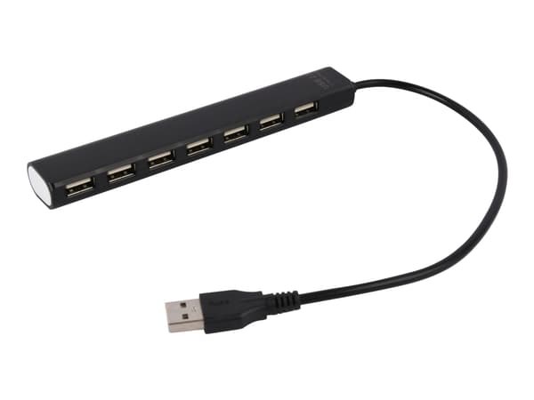 Gembird - Hubb - black - 7 x USB 2.0 - skrivbordsmodell