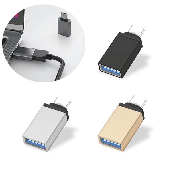 USB-C til USB-adapter, USB-C mann til USB En 3.0 kvinnelig adapter Svart