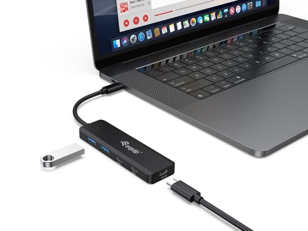 Equip 128964, USB 3.2 Gen 1 (3.1 Gen 1) Typ-C, USB 3.2 Gen 1 (3.1 Gen 1) Typ-A, USB 3.2 Gen 1 (3.1 Gen 1) Typ-C, 5000 Mbit/s, Sortera, Kina, USB