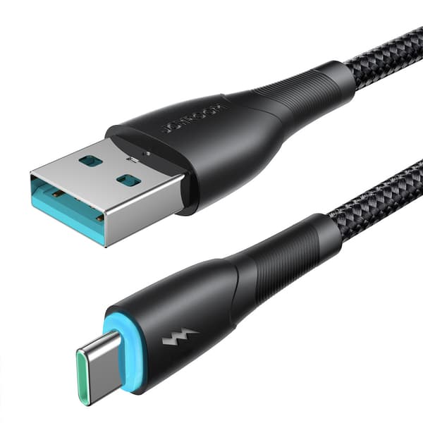 Joyroom Starry Series USB-kabel 3A USB til USB-C 1m - Sort