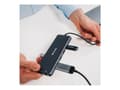 Miniatyrbild 2 av 5: Verbatim CMH 13 - Hubb - 2 x HDMI + 2 x USB-C (strömleverans) + 3 x USB-A 3.2 Gen 1 + 1 x DisplayPort - skrivbordsmodell