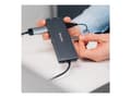 Miniatyrbild 1 av 5: Verbatim CMH 13 - Hubb - 2 x HDMI + 2 x USB-C (strömleverans) + 3 x USB-A 3.2 Gen 1 + 1 x DisplayPort - skrivbordsmodell