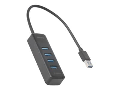 DELTACO - Hubb - 4 x USB - skrivbordsmodell