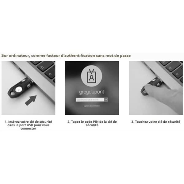 Säkerhets-USB-nyckel - Winkeo - FIDO2 - Lösenordsfri autentisering - Anti-phishing - Made in France