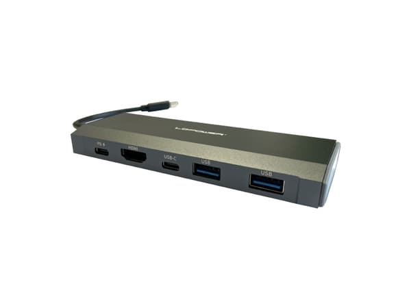 LC-POWER USB 3.2 HUB-C-Multi-7-M2 Ulkoinen USB-C-HUB/M.2-kotelo