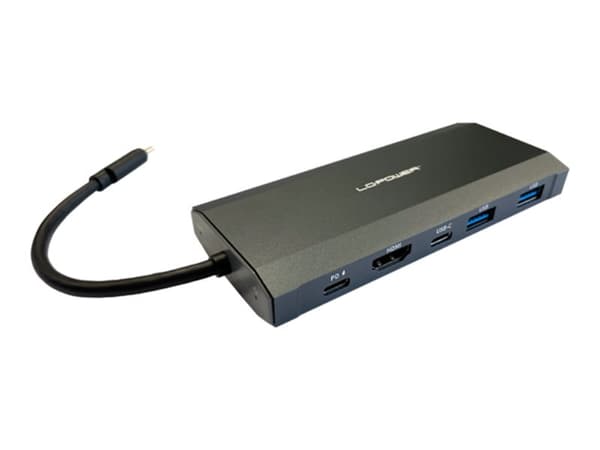 LC-POWER USB 3.2 HUB-C-Multi-7-M2 Ulkoinen USB-C-HUB/M.2-kotelo