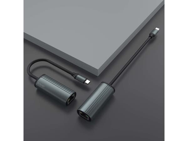 Savio AK-56 Adapter USB-C 3.1 GEN 1 do RJ-45 Gigabit Ethernet, USB Type-C, RJ-45, 1000 Mbit/s
