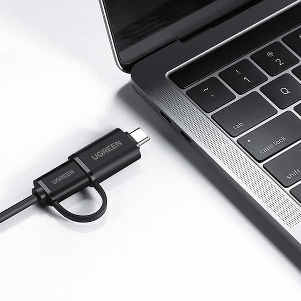 Ugreen HUB 4in1 USB-C - 4xUSB-A 3.0 5Gb/s 1m - Svart