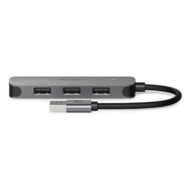 Nedis USB-hubb | USB A-Hane | 4x USB A Female | 4-Port port(s) | USB 2.0 / USB 3.2 Gen 1 | USB ström