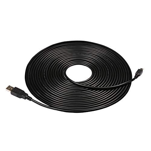 Dobbelt USB biloplader til DrivePro, 8M/4M kabel, USB Type A til Micro B