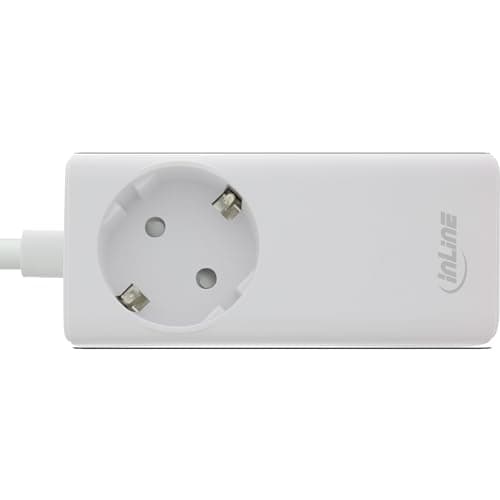 InLine USB strømforsyning - GaN oplader - 2x USB-C - 1x USB-A - med beskyttende kontaktstik - oplader (31518I)