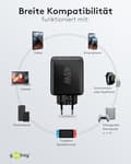 Miniatyrbillede 5 af 5: Goobay 65411 Oplader til mobilenhed Hovedtelefoner - Smartphone - Tablet Sort AC Hurtig opladning indendørs (65411)