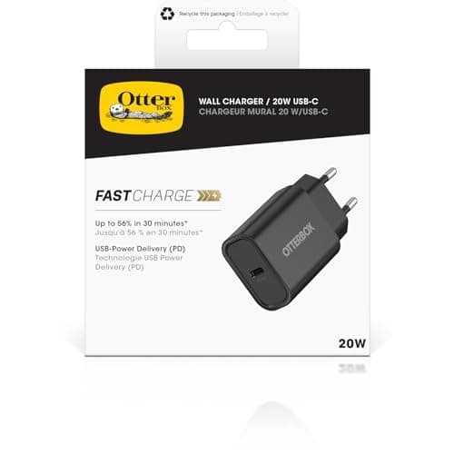 OtterBox Fast Charge | Standard USB-C 20W vægoplader Sort (78-81338)