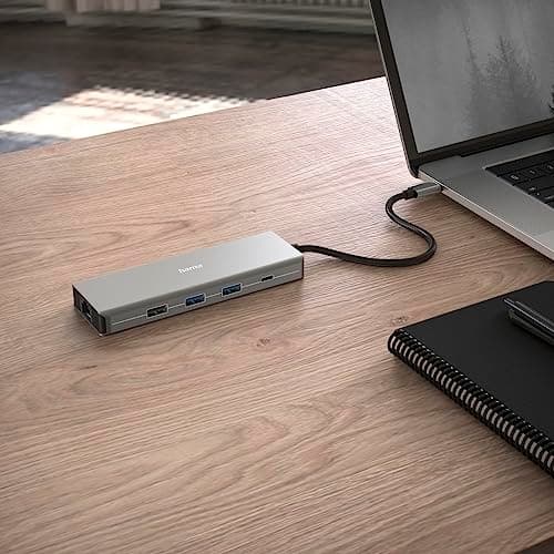 Hama CONNECT2Media - USB Typ-C - HDMI - RJ-45 - USB 3.2 Gen 1 (3.1 Gen 1) Typ-A - USB 3.2 Gen 2 (3.1 Gen 2) Typ-C - 5000 Mbit/s - 4096 x 2160 pixlar -