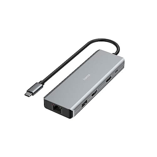 Hama CONNECT2Media - USB Typ-C - HDMI - RJ-45 - USB 3.2 Gen 1 (3.1 Gen 1) Typ-A - USB 3.2 Gen 2 (3.1 Gen 2) Typ-C - 5000 Mbit/s - 4096 x 2160 pixlar -