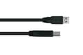 Miniatyrbillede 2 af 6: Alcasa UK30P-AB-010S USB-kabel 1 m USB 3.2 Gen 1 (3.1 Gen 1) USB A USB B Sort (UK30P-AB-010S)