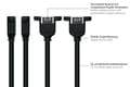 Miniatyrbild 4 av 6: Alcasa UK30P-AEA-030S USB-kabel 3 m USB 3.2 Gen 1 (3.1 Gen 1) USB A Svart (UK30P-AEA-030S)