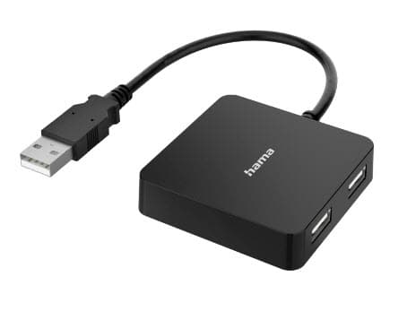 Hama 00300081, USB 2.0 Type-A, USB 2.0 Type-A, 480 Mbit/s, Svart, 0,15 m, USB