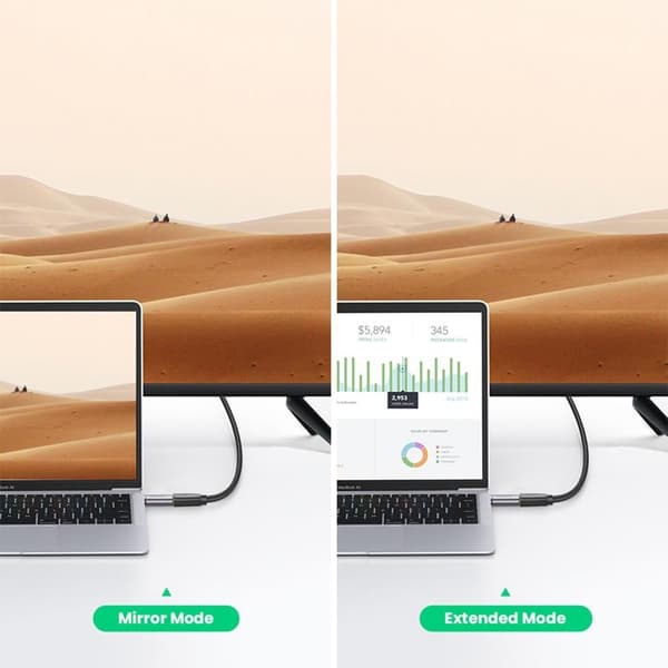 UGreen Adaptrar USB-C Till HDMI - Grå