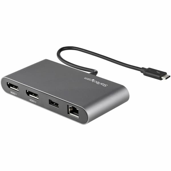 Docking-station Startech TB3DKM2DPL 4K Ultra HD Grå