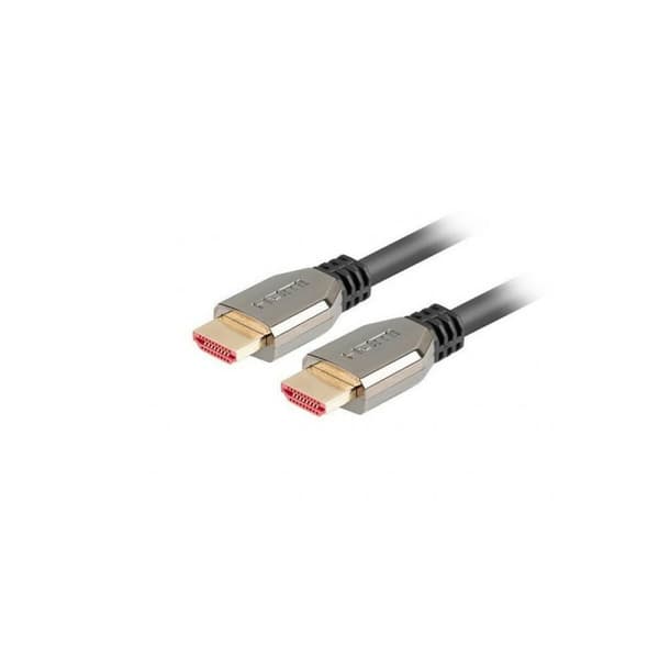 HDMI Kabel Lanberg CA15423079 1 m - Sort, Høj kvalitet og pålidelig HDMI-kabel til tilslutning af enheder på kort afstand.