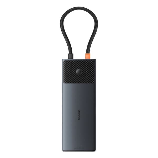 Baseus USB HUB 11in1 Metal Gleam Series II USB-A/USB-C - Svart