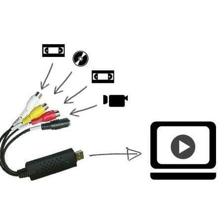 En USB-omvandlare för att digitalisera dina VHS-band och lagra alla dina vackraste minnen (En storlek - Flerfärgad)