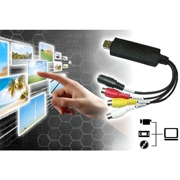 En USB-omvandlare för att digitalisera dina VHS-band och lagra alla dina vackraste minnen (En storlek - Flerfärgad)