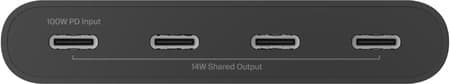 Belkin Connect USB-C-hubb, fyra portar