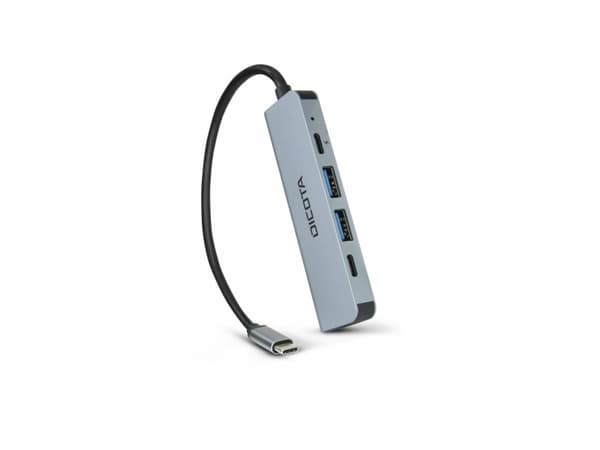 DICOTA D32060, USB Type-C, HDMI, USB 4 Type-A, USB Type-C, 30 Hz, 3840 x 2160, hopea, 100 W