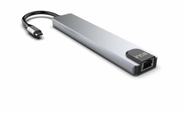 Inca ITPC-7T, USB Type-C, HDMI, RJ-45, USB 2.0, USB 3.0, USB Type-C, 1000 Mbit/s, 30 Hz, 3840 x 2160 pikseliä, Alumiini