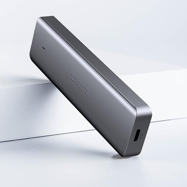 Ugreen USB HUB - 4x USB 3.2 Gen 1 med Mikro-USB-Strömport - Grå