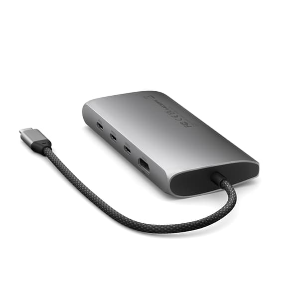 Satechi USB-C Multiport HUB 8K med Ethernet V3 - Rymdgrå