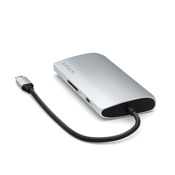 Satechi USB-C Multiport HUB 8K med Ethernet V3 - Silver