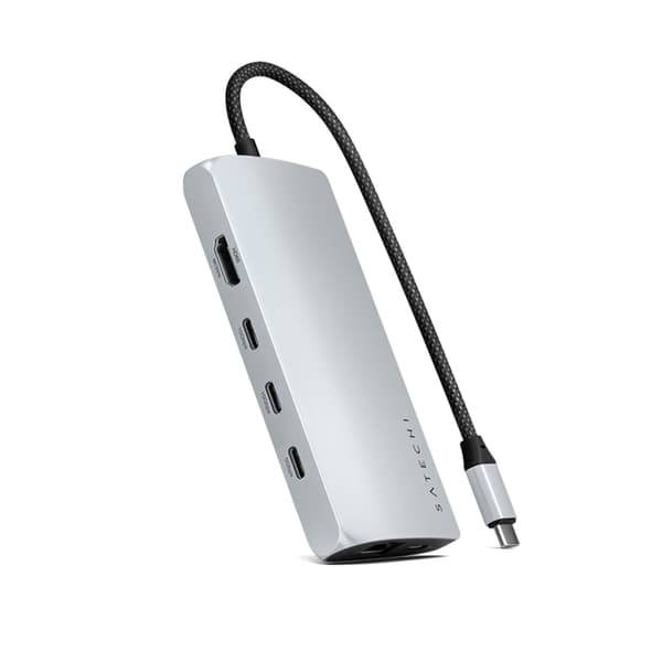 Satechi USB-C Multiport HUB 8K med Ethernet V3 - Silver