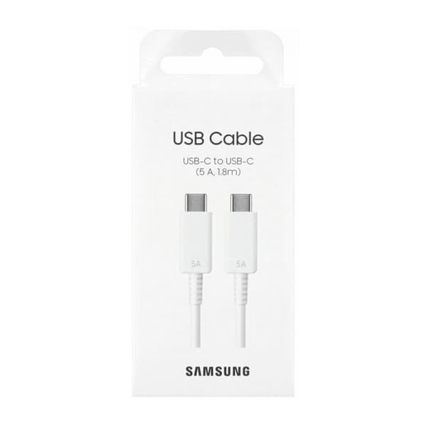 Samsung USB-C till USB-C 100W 5A 1,8m - Vit