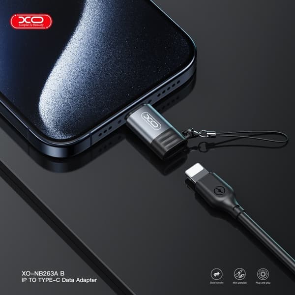 27W Lightning till USB-C Adapter Snabb laddning & dataöverföring