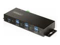 Miniatyrbild 1 av 5: StarTech.com 7-Port Managed USB Hub with 7x USB-A, Heavy Duty with Metal Industrial Housing, ESD & Surge Protection, Wall/Desk/Din-Rail Mountable, US