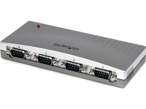 StarTech.com USB till RS232 seriell DB9-adapterhubb med 4 portar - Seriell adapter - USB - RS-232 x 4