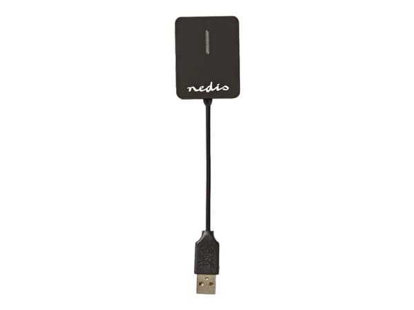 Nedis UHUBU2410BK - Hubb - 4 x USB 2.0 - skrivbordsmodell