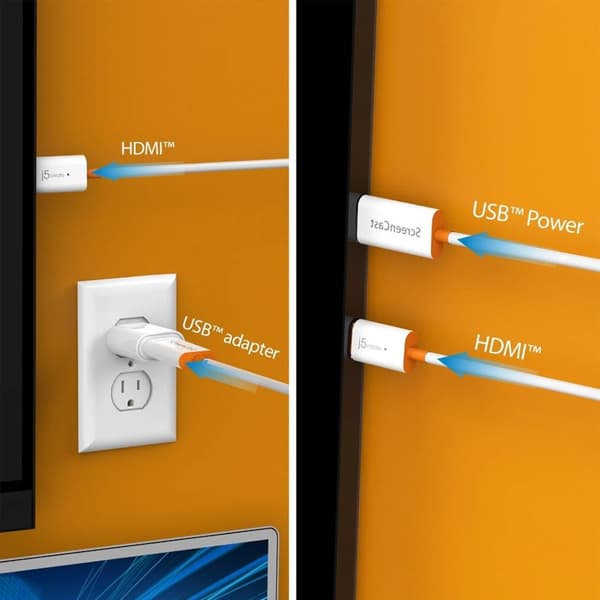 Tilbage til toppen og lyd/video med j5create ScreenCast HDMI™ trådløs skærm; farve bi