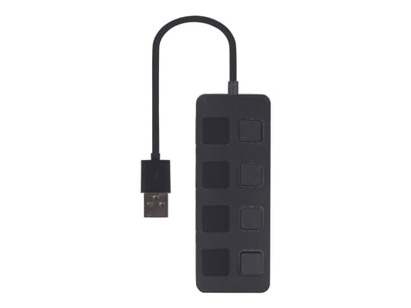 Gembird UHB-U2P4-05 - Hubb - 4 x USB 2.0 - skrivbordsmodell