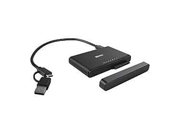 Lindy 43359, SSD, Serial ATA III, M.2, USB 3.2 Gen 2 (3.1 Gen 2) Type-C, Svart, Gjuten aluminium, Plast
