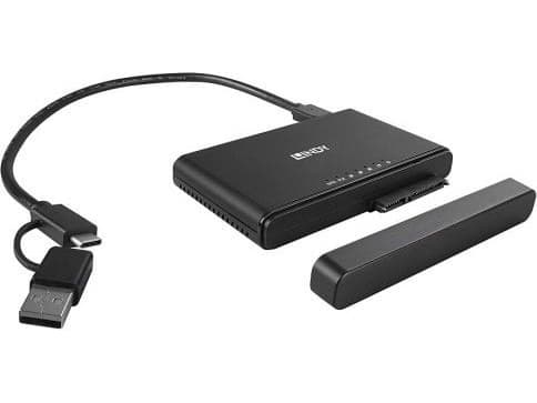 Lindy 43359, SSD, Serial ATA III, M.2, USB 3.2 Gen 2 (3.1 Gen 2) Type-C, Svart, Gjuten aluminium, Plast