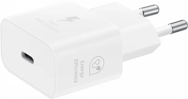 Original Samsung 25W Energieffektiv USB-C strømadapter - Uden kabel - Hvid