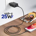 Miniatyrbillede 5 af 11: Original Samsung 25W Power Efficiency Adapter USB-C Adapter - Uden kabel - Sort