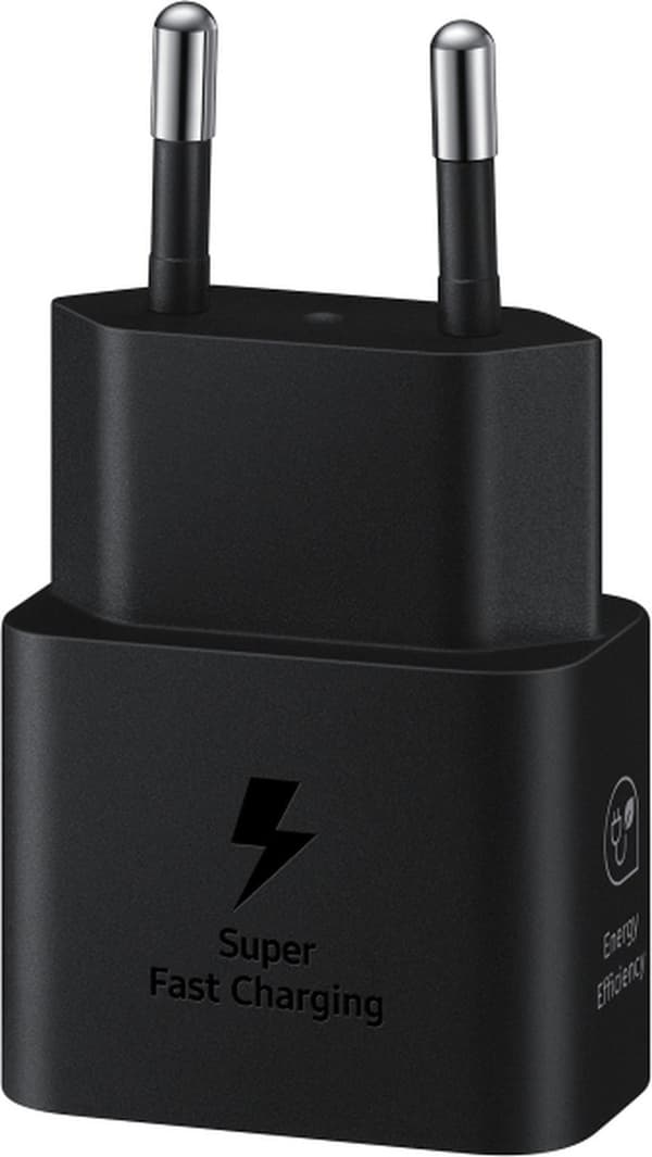 Original Samsung 25W Power Efficiency Adapter USB-C Adapter - Uden kabel - Sort