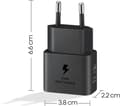 Miniatyrbillede 9 af 11: Original Samsung 25W Power Efficiency Adapter USB-C Adapter - Uden kabel - Sort