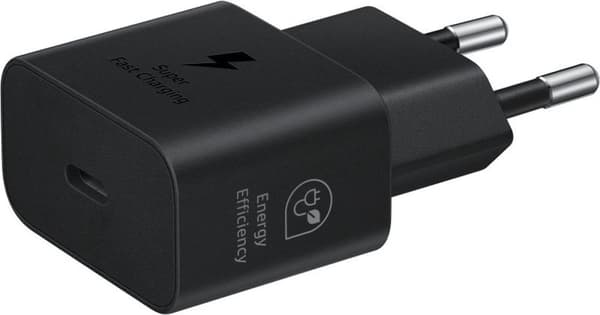 Original Samsung 25W Power Efficiency Adapter USB-C Adapter - Uden kabel - Sort